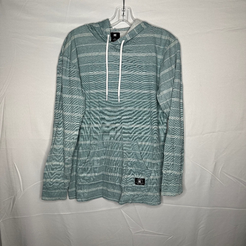 DC Teal Striped Hoodie